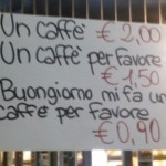 Koffie in Italie